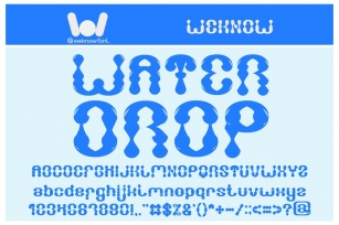 Water Drop Font Download