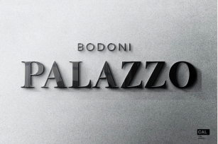 BODONI PALAZZO Titling Font Font Download