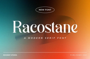 Racostane - Fashion Font Font Download