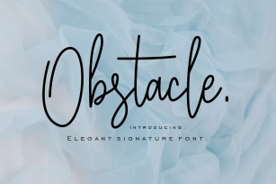 Obstacle Font Download