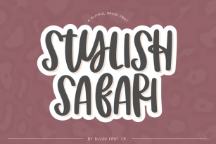 STYLISH SAFARI Brush Font Font Download