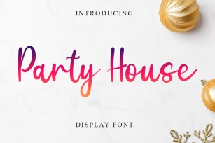 Party House Font Download