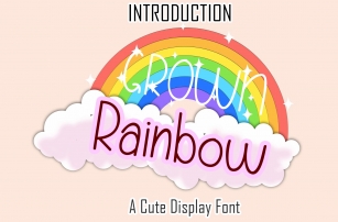 Grown Rainbow Font Download