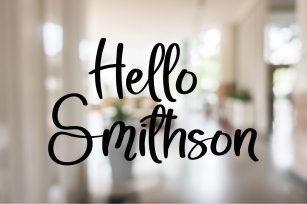 Hello Smithson Font Download