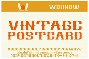 Vintage Postcard Font Download