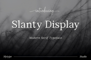Slanty Display Font Download