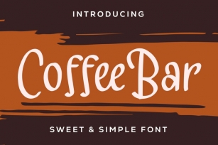 Coffee bar Font Download