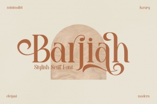 Barjiah Typeface Font Download