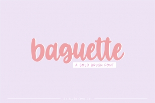 BAGUETTE Brush Script Font Font Download