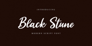 Black Stune Font Download