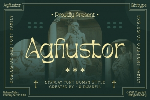 Agfiustor Font Download