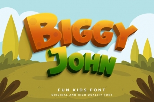 Biggy John - Kids Font Font Download