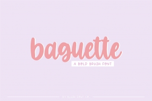 BAGUETTE Bold Brush Font Download
