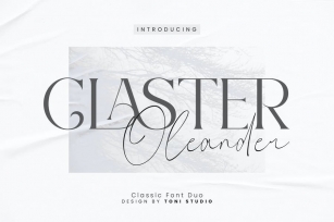 Claster Oleander Font Duo Font Download