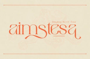 Aimstesa Display Serif Font LS Font Download