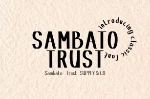 Sambat Trust Font Download