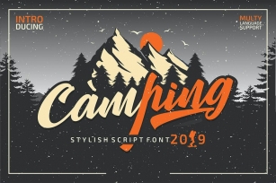 Camping Script Font Font Download
