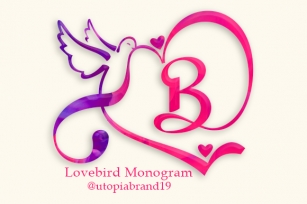 Lovebird Monogram Font Download