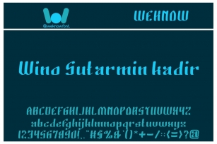 Wino Sutarmin Kadir Font Download