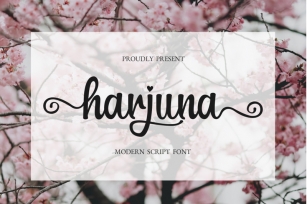 Harjuna Script Font Download