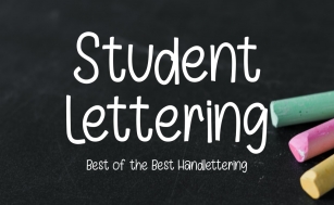 Student Lettering Font Download