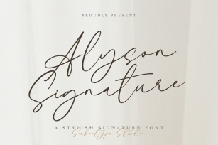 Alyson Signature Font Download