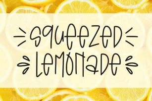 Squeezed Lemonade Font Download