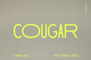 Cougar – Variable Widths Sans Font Download