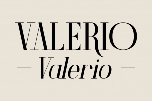 Valerio – Family Font Download