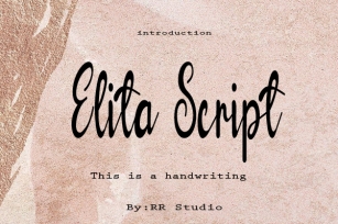 Elita Script Font Download