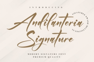 Andilanteria Signature Modern Signature Font LS Font Download