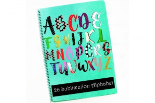 Polka dots Sublimation Alphabet,Alphabet Doodle Font,Letters Monogram, Font Download