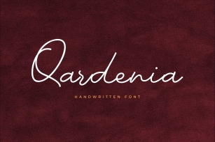 Qardenia Signature Font Download