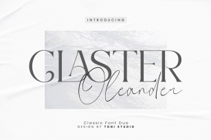 Claster Oleander Font Download