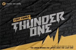 THUNDER ONE Font Download