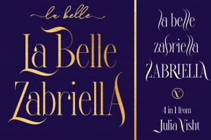 La Belle Zabriella Duo Font Download