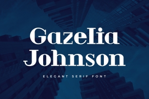 Gazelia Johnson Serif Display Font Download