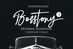 Bosstony 3 Font Download