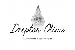 Drepton Olina Handwritten Font Download
