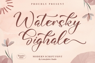 Watersky Sighale Font Download