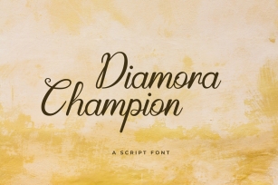 Diamora Champion Handwritten Script Font Download