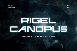 Rigel Canopus Futuristic Font Download