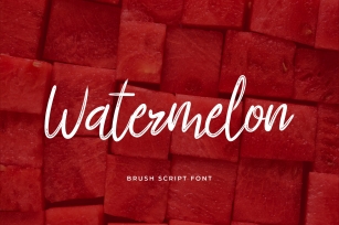 Watermelon Brush Handwritten Font Download