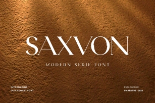 Saxvon Serif Display Font Download