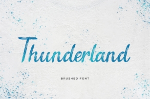 Thunderland Brush Handwritten Font Download