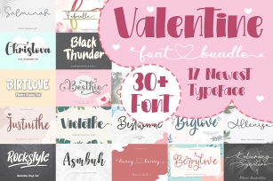 Newest Valentine bundle Font Download