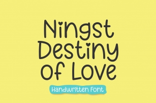 Ningst Destiny of Love Font Download