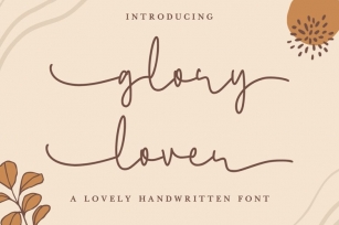 Glory Lover Font Download