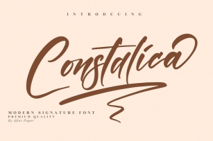 Constalica Modern Signature Font LS Font Download