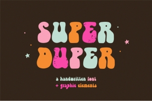Super Duper | Handwritten font Font Download